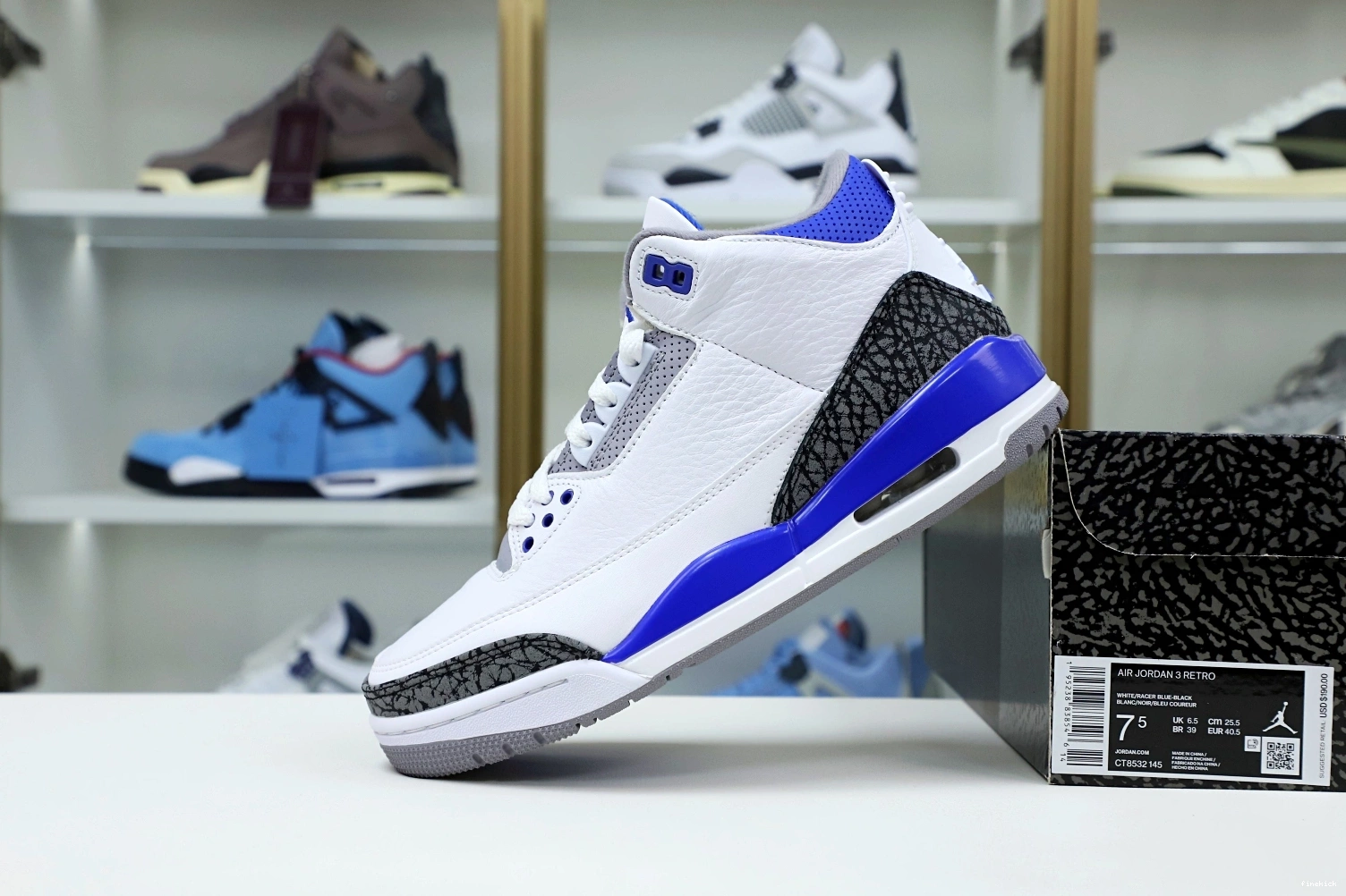 AIR 'RACER JORDAN RETRO BLUE' 3 (CT8532-145) 1224